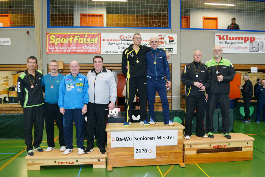 Eberhard Goll mit Thomas Schaaf auf Platz 2 der BW Meisterschaften Senioren Ü60